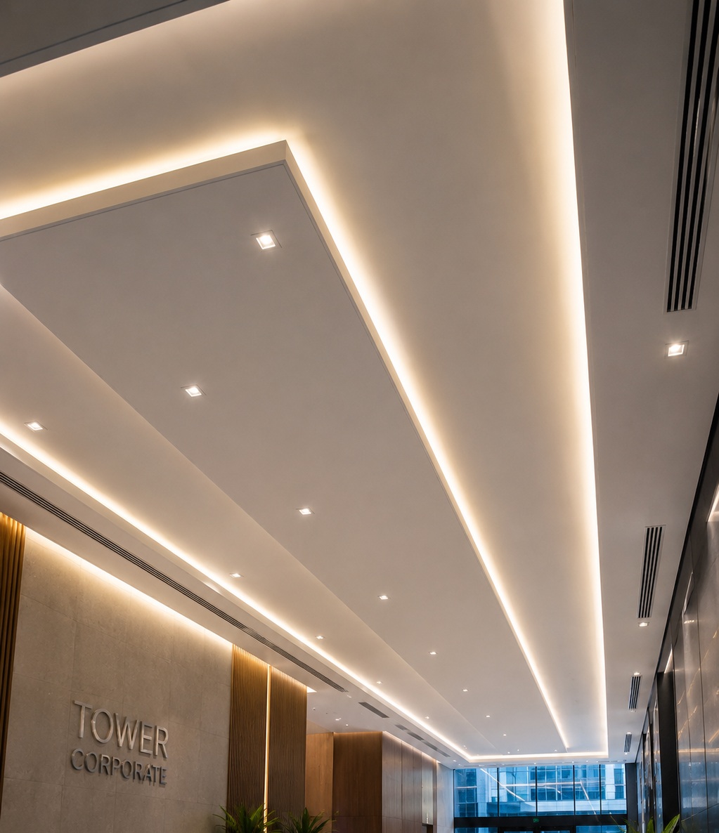Projeto residencial executado pela D/vox Drywall